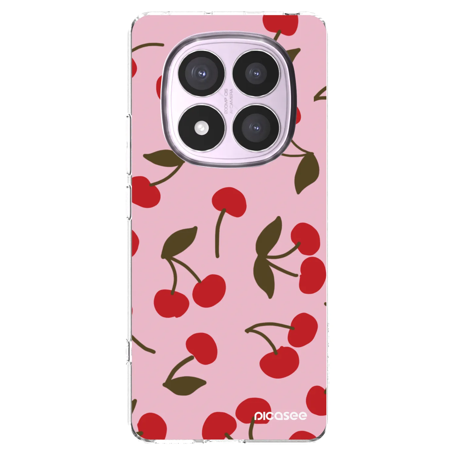 Picasee silikónový prehľadný obal pre Xiaomi Redmi Note 14 Pro 5G - Cherry