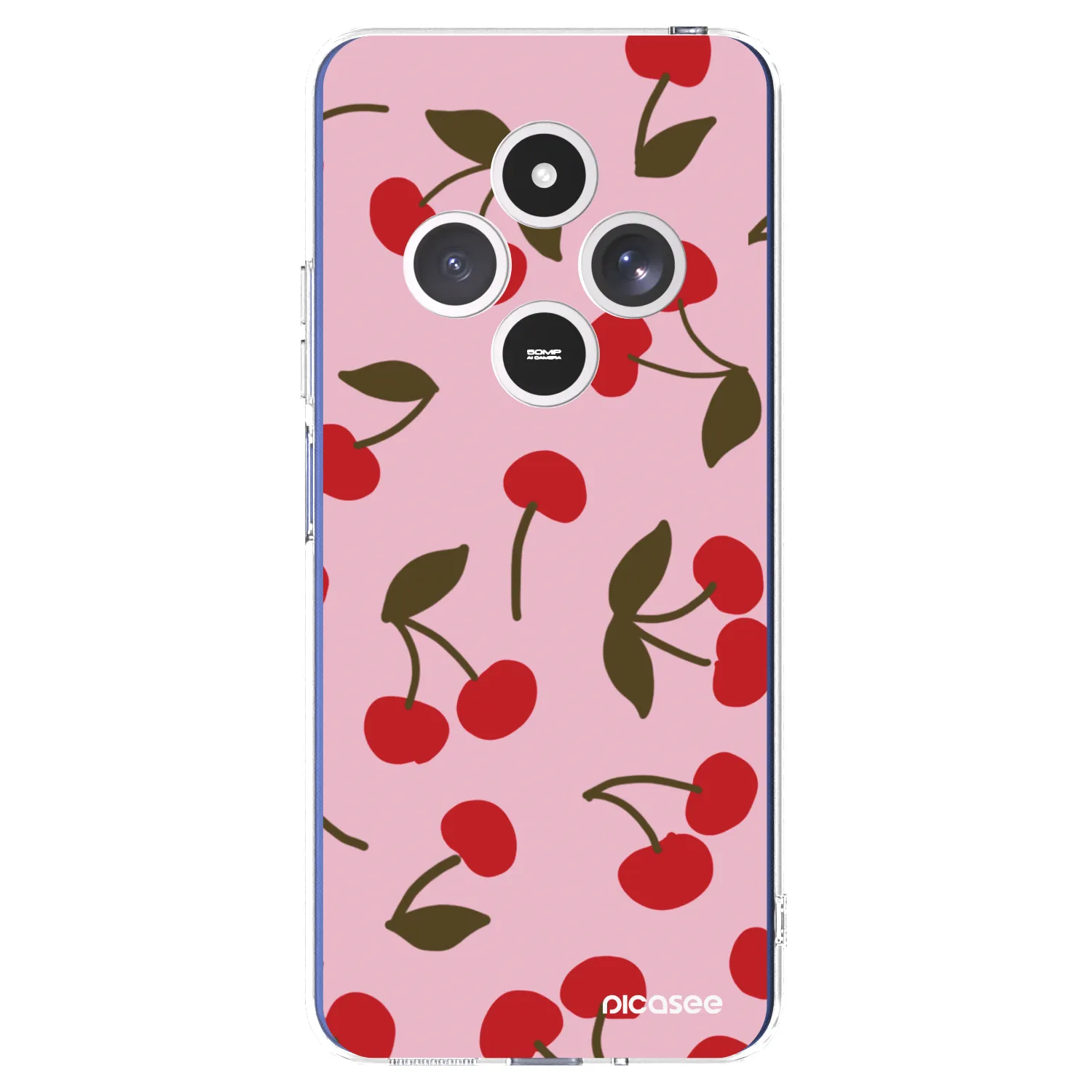 Picasee silikónový prehľadný obal pre Xiaomi Redmi 14C - Cherry