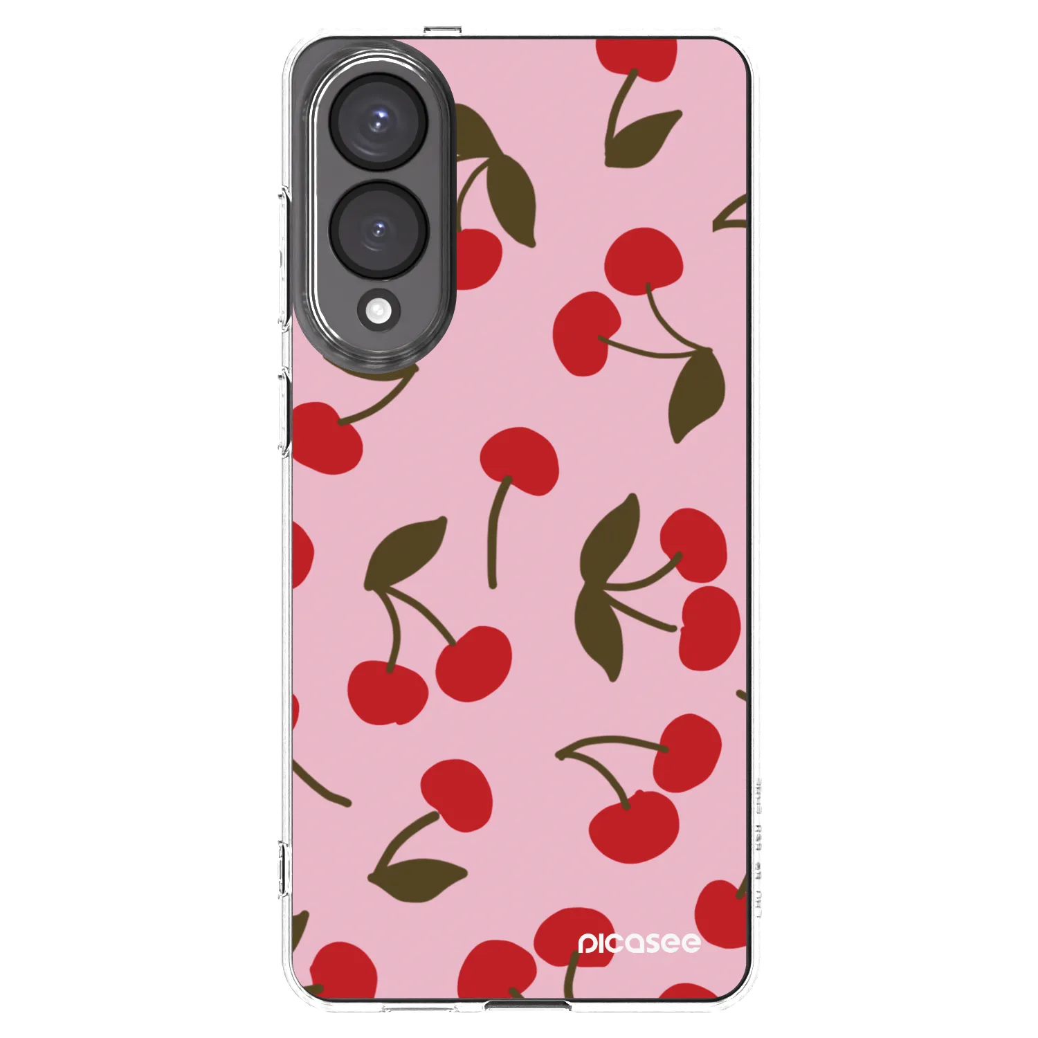 Picasee silikónový prehľadný obal pre Samsung Galaxy S25 Edge 5G - Cherry
