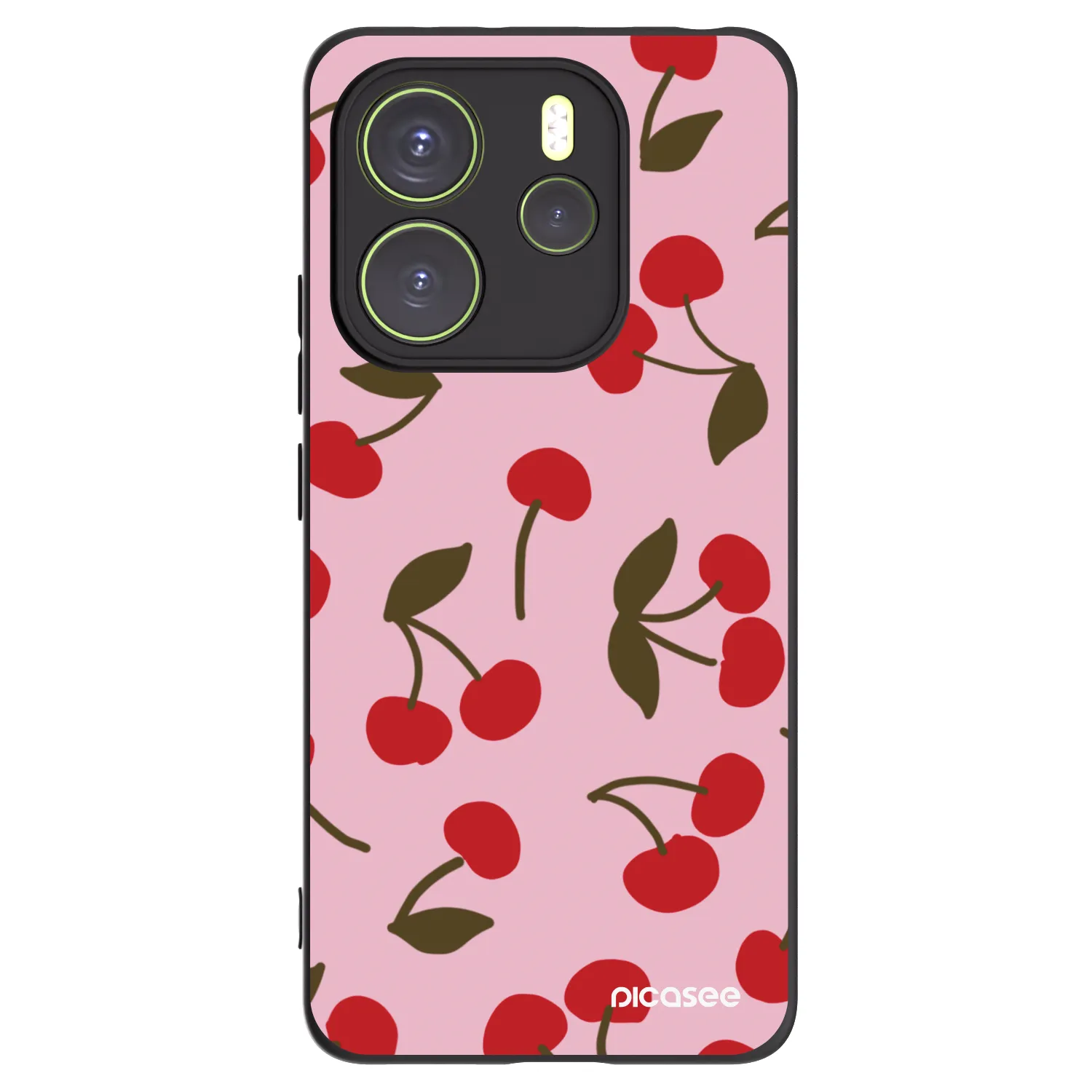 Picasee silikónový čierny obal pre Xiaomi Redmi Note 14 4G - Cherry