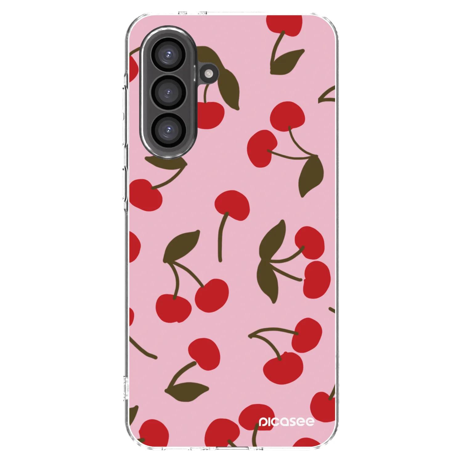 Picasee silikónový prehľadný obal pre Samsung Galaxy A56 5G A566B - Cherry