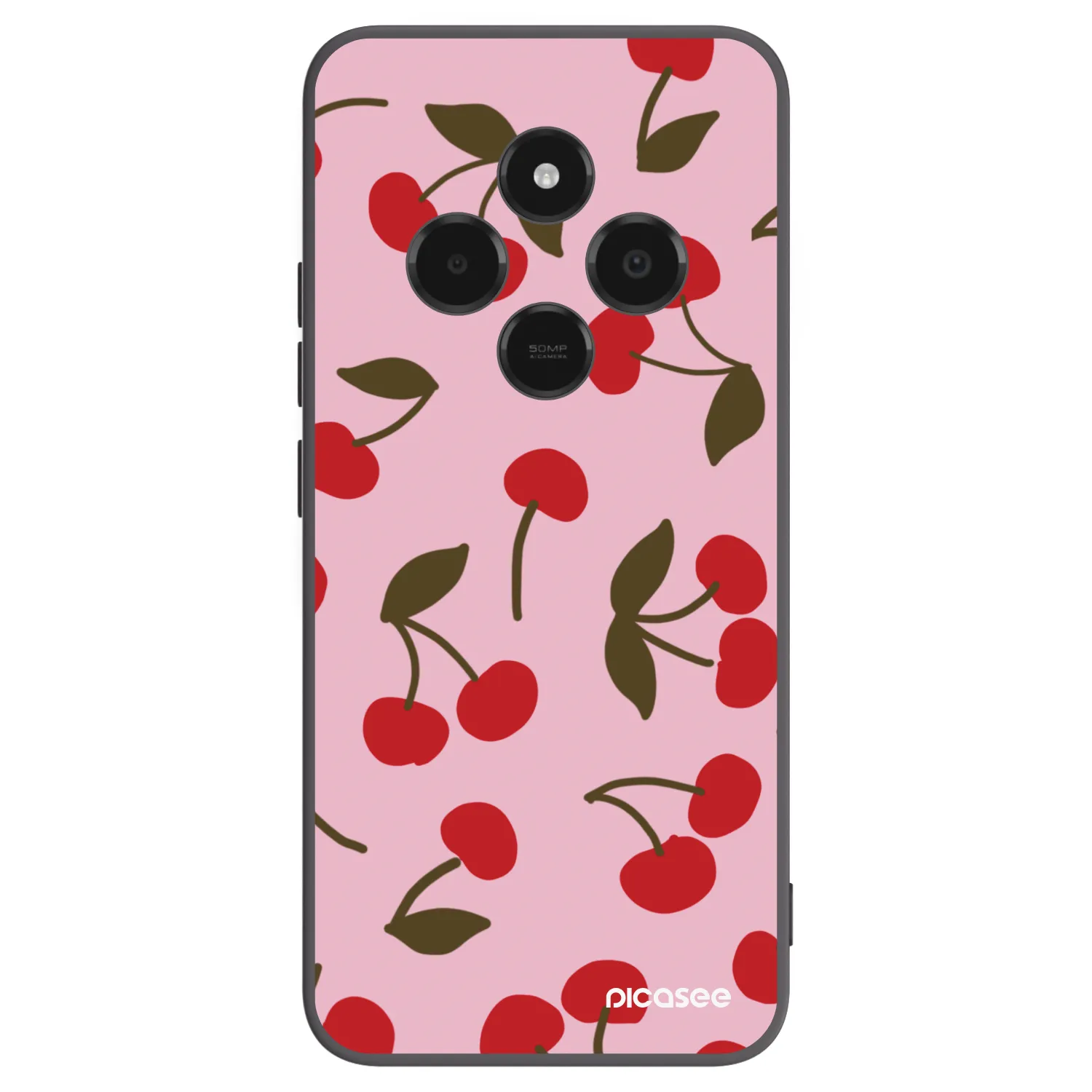 Picasee silikónový čierny obal pre Xiaomi Poco C75 - Cherry