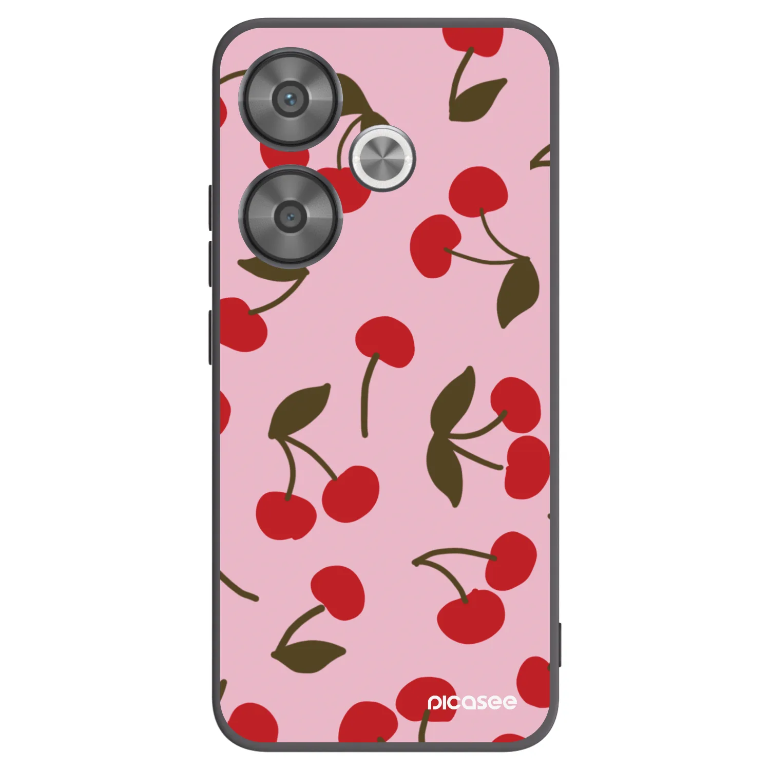 Picasee silikónový čierny obal pre Xiaomi Poco F6 - Cherry