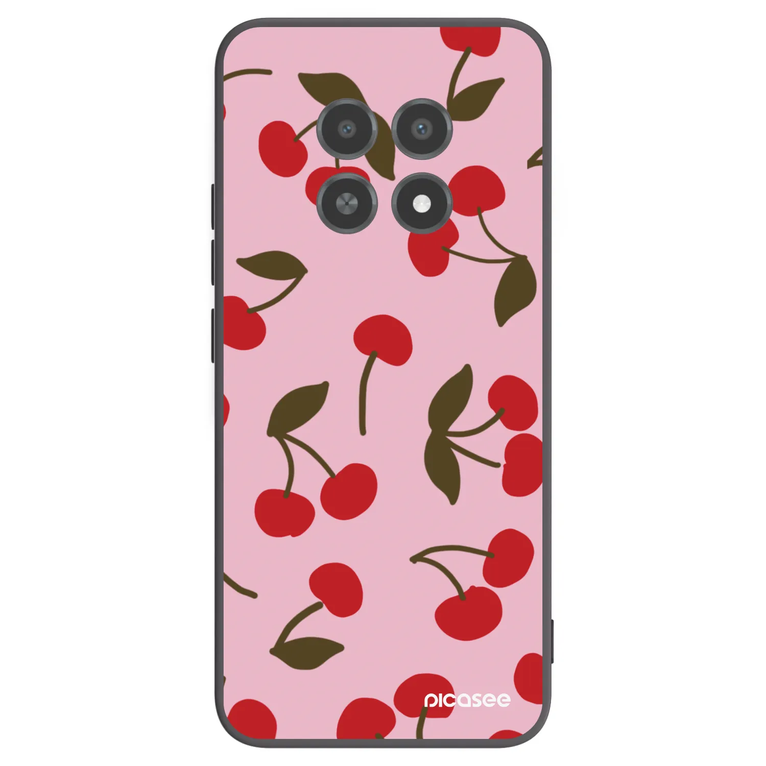 Picasee silikónový čierny obal pre Realme 12X - Cherry