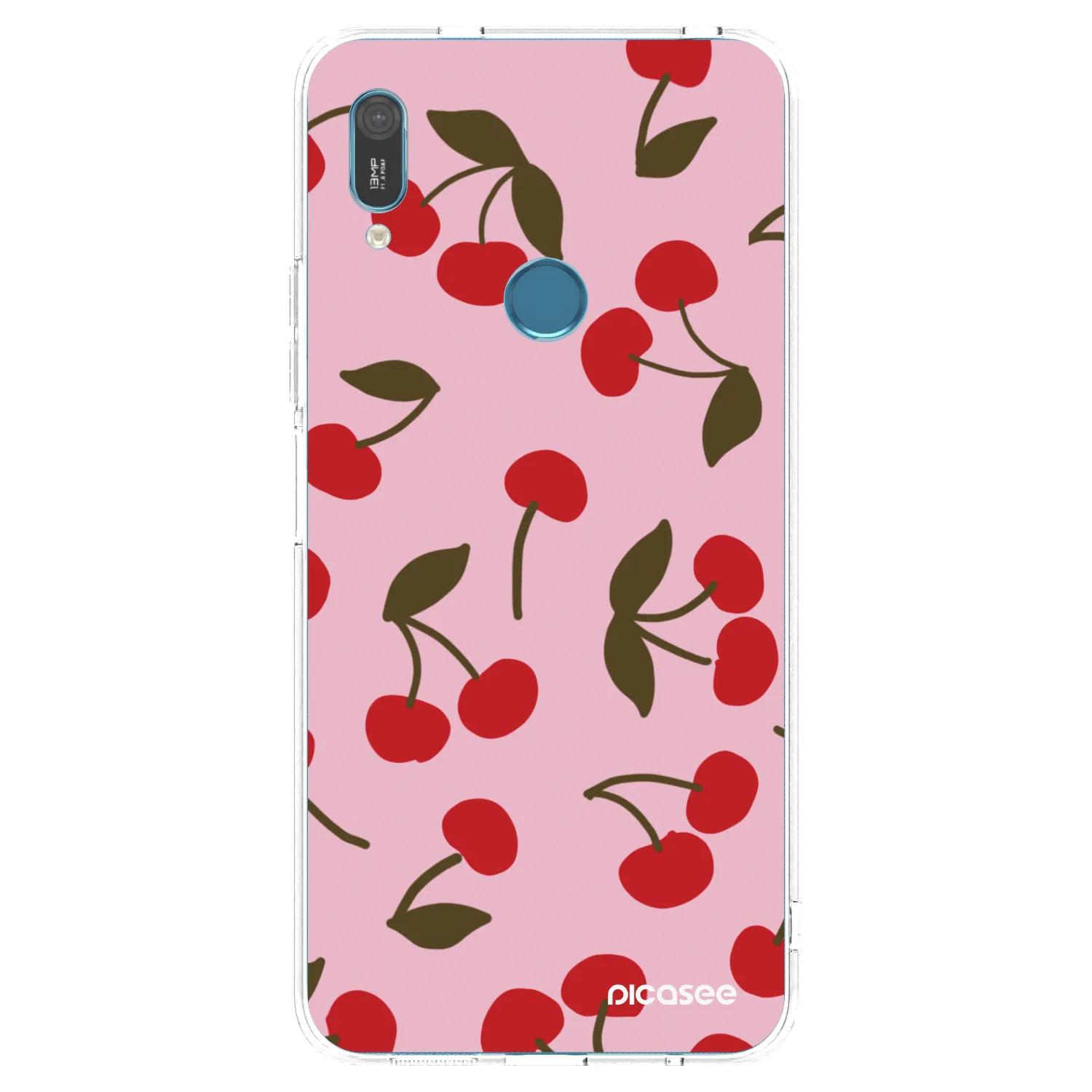 Picasee silikónový prehľadný obal pre Huawei Y6 2019 - Cherry