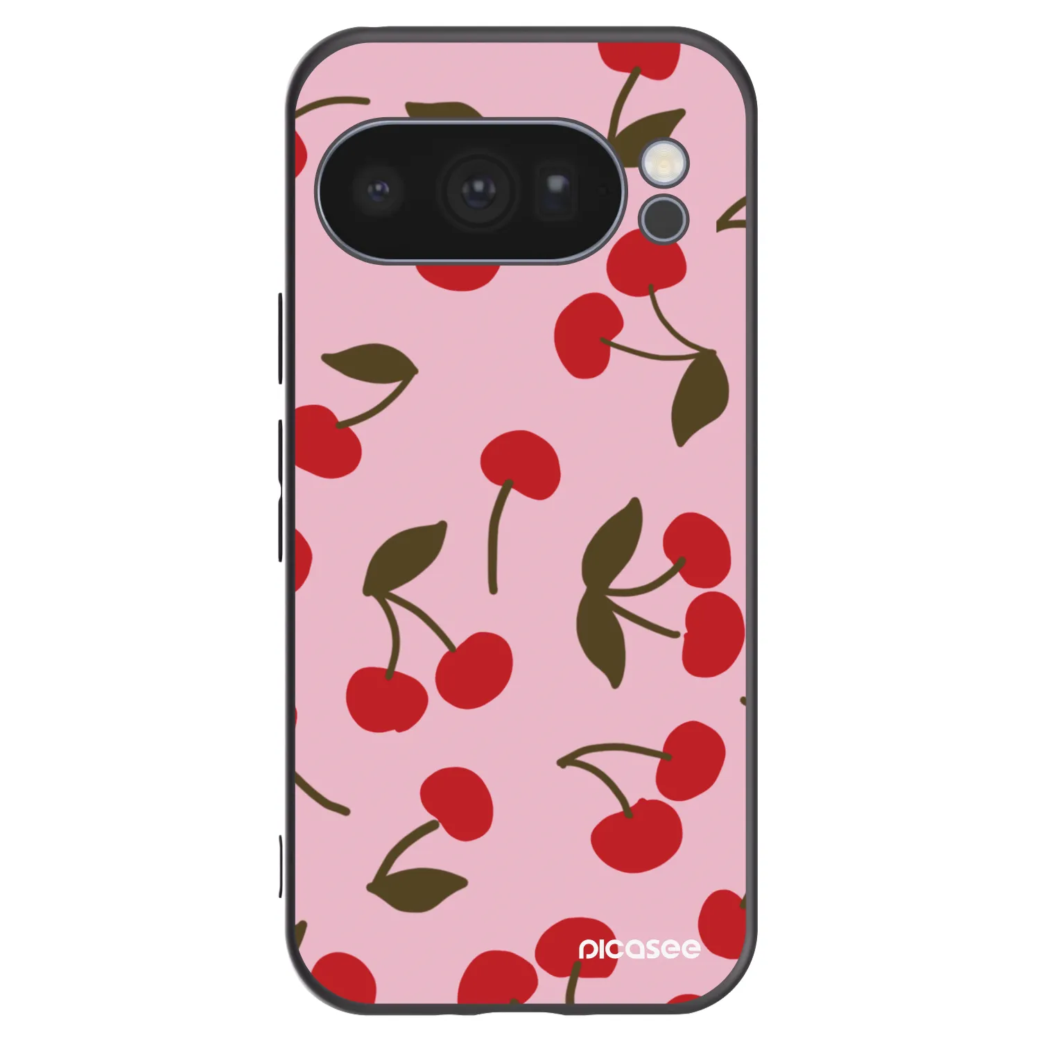 Picasee silikónový čierny obal pre Google Pixel 10 Pro - Cherry