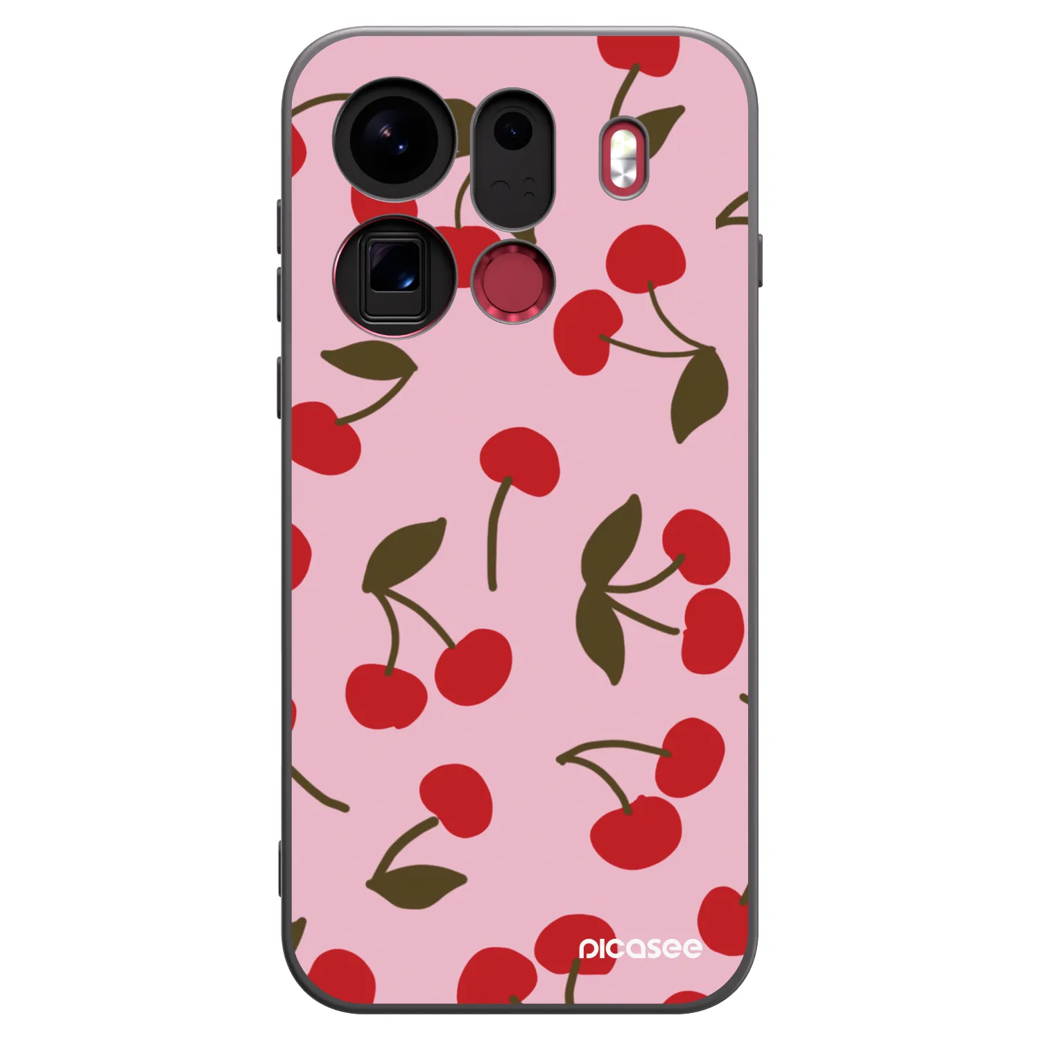 Picasee silikónový čierny obal pre OPPO Find X9 Pro - Cherry