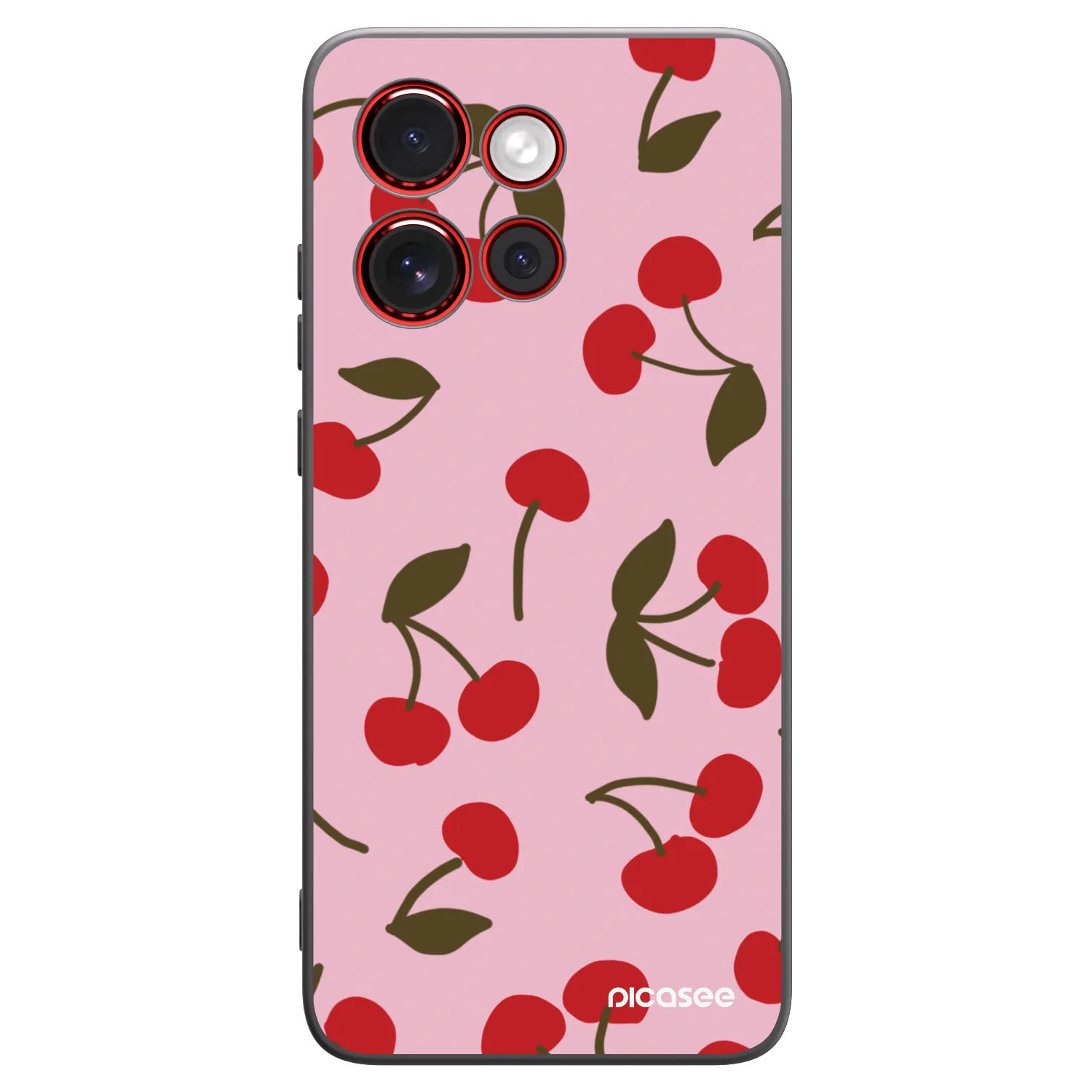 Picasee silikónový čierny obal pre Motorola Edge 60 Neo 5G - Cherry