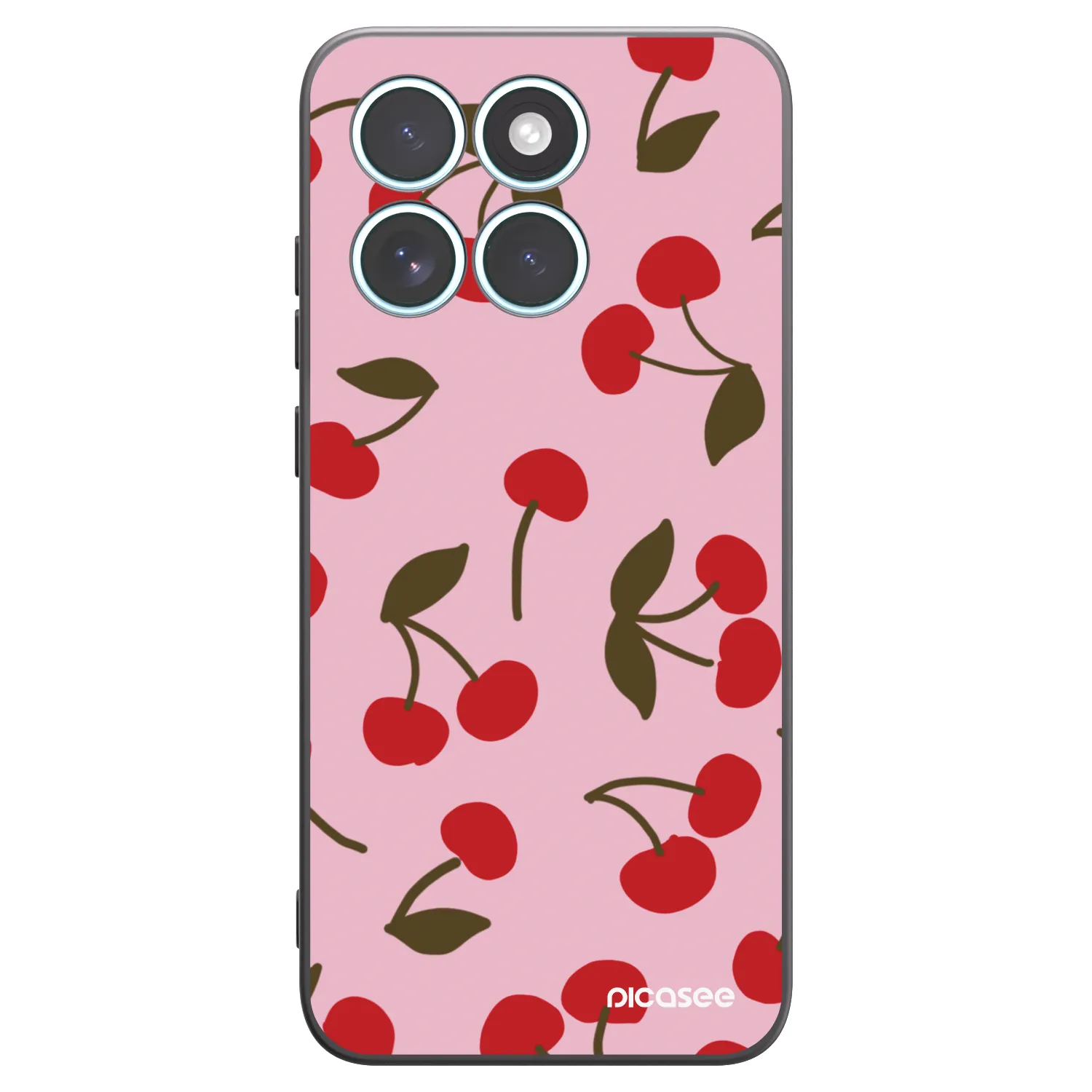 Picasee silikónový čierny obal pre Motorola Edge 70 Fusion - Cherry