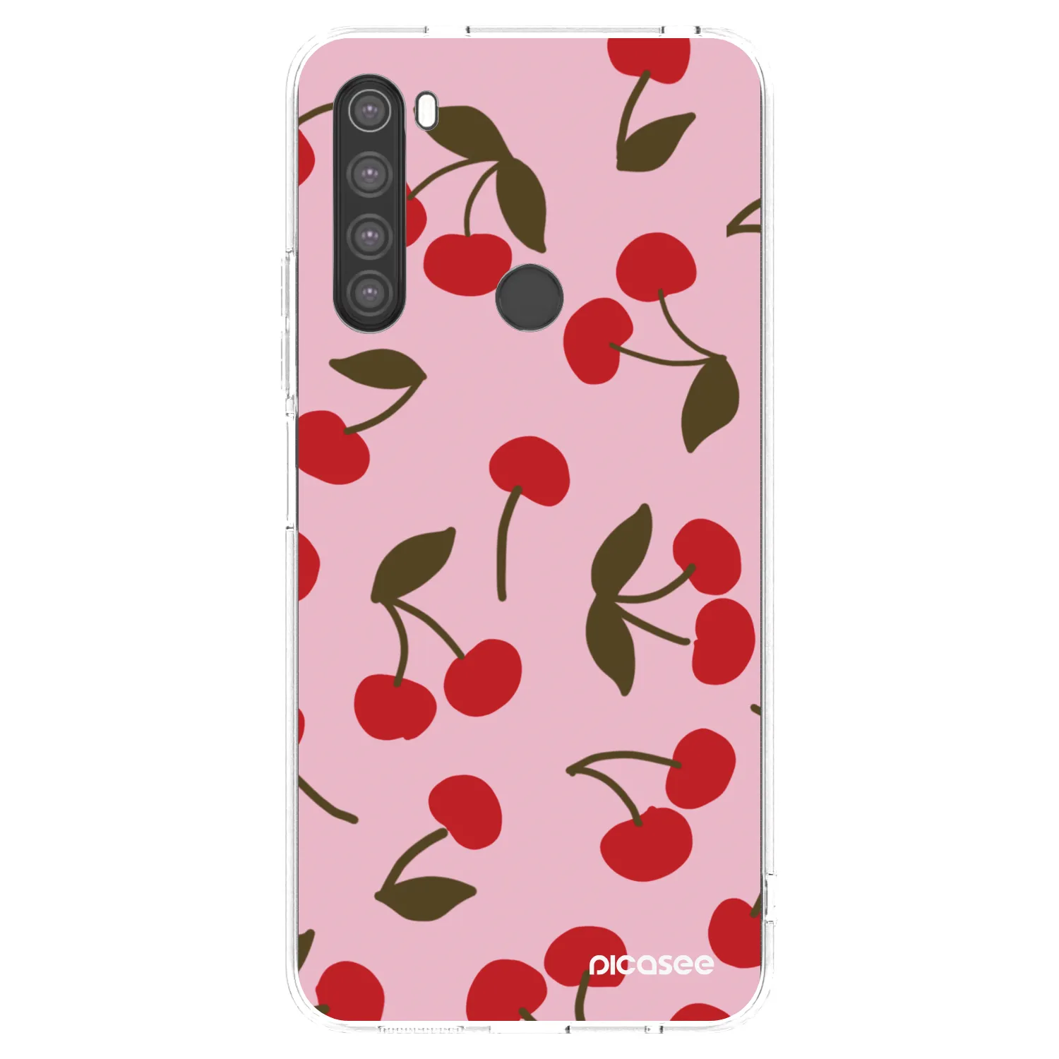 Picasee silikónový prehľadný obal pre Xiaomi Redmi Note 8 - Cherry