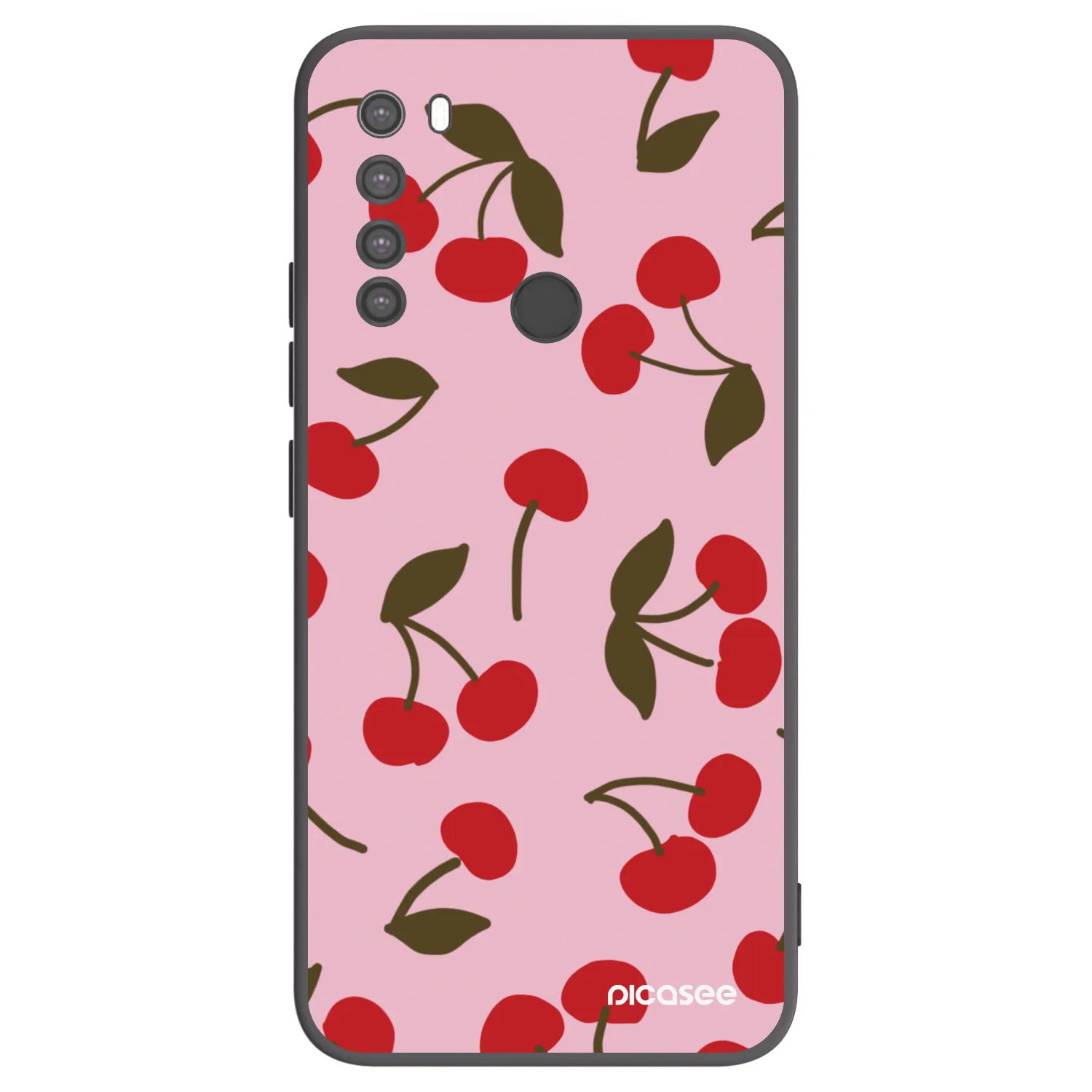 Picasee silikónový čierny obal pre Xiaomi Redmi Note 8 - Cherry