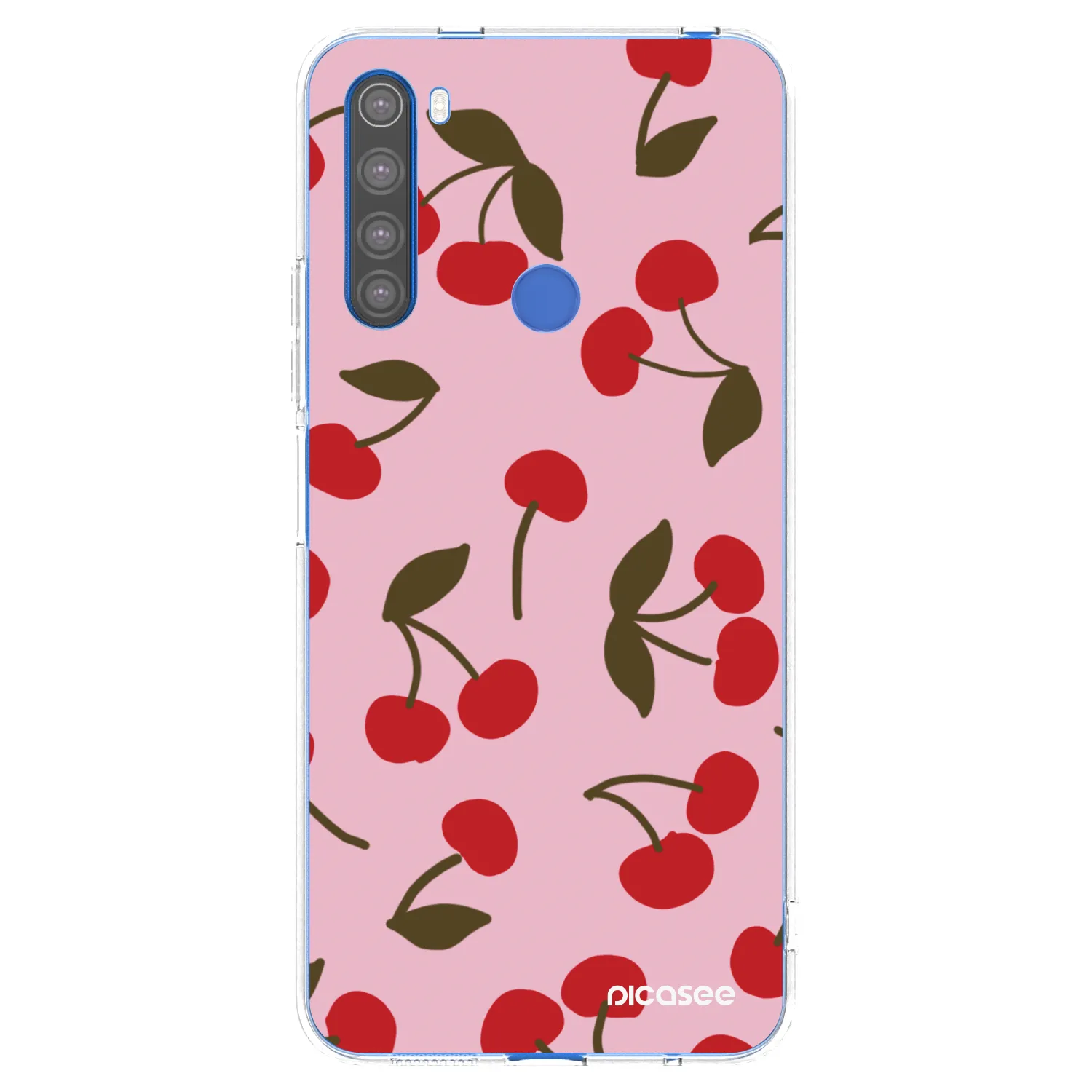 Picasee silikónový prehľadný obal pre Xiaomi Redmi Note 8T - Cherry