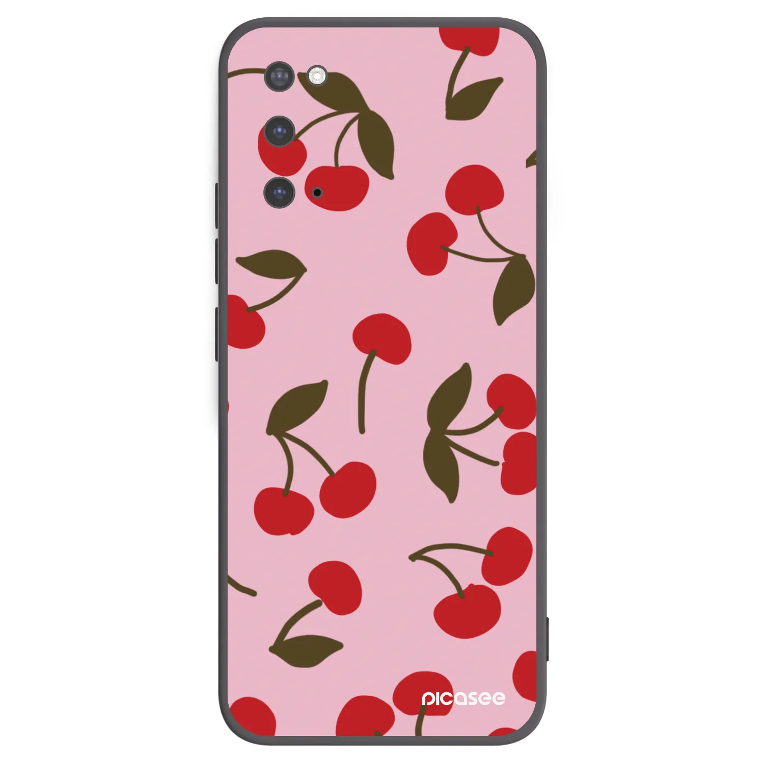 Picasee silikónový čierny obal pre Samsung Galaxy S20 G980F - Cherry