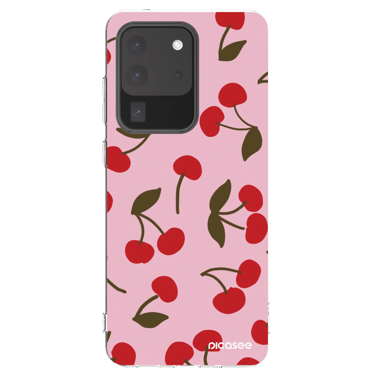 Picasee silikónový prehľadný obal pre Samsung Galaxy S20 Ultra 5G G988F - Cherry