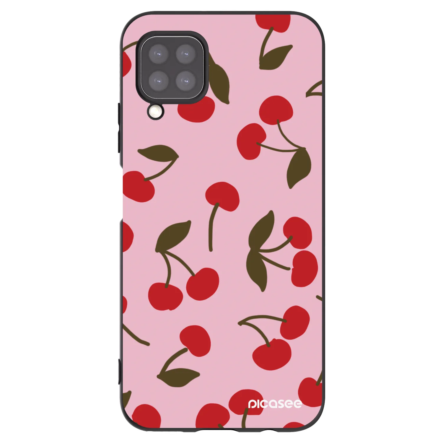 Picasee silikónový čierny obal pre Huawei P40 Lite - Cherry