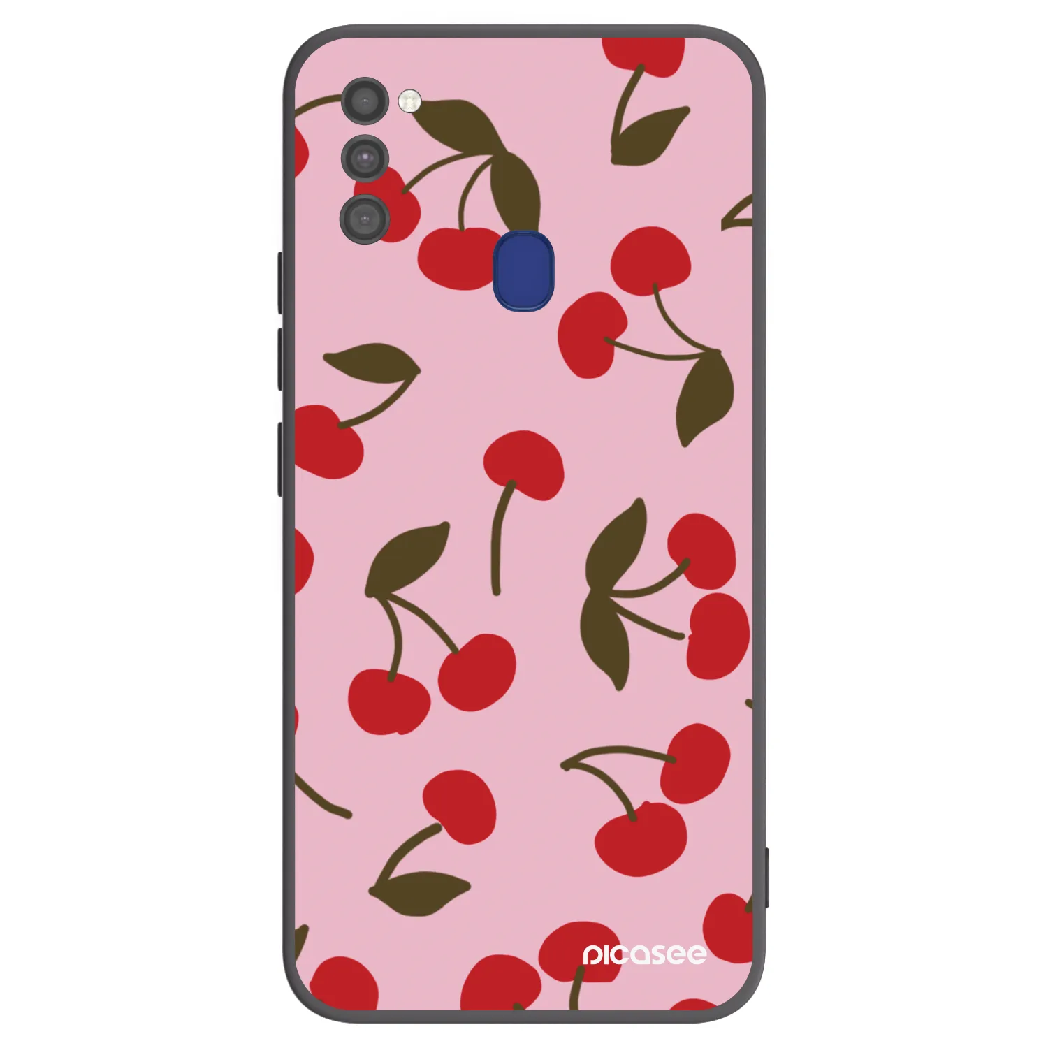 Picasee silikónový čierny obal pre Samsung Galaxy M21 M215F - Cherry