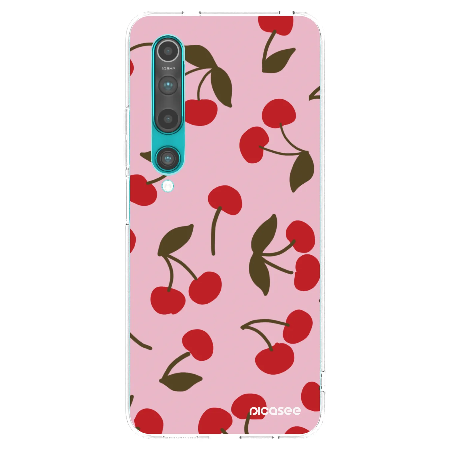 Picasee silikónový prehľadný obal pre Xiaomi Mi 10 - Cherry