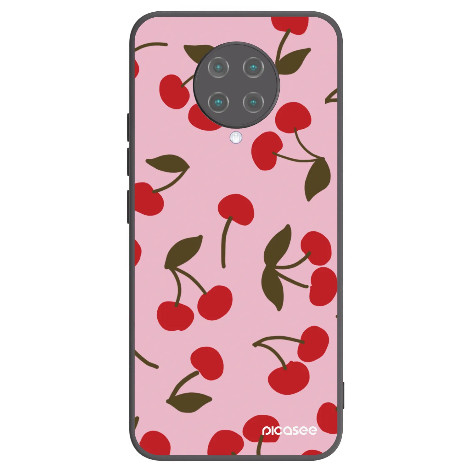 Picasee silikónový čierny obal pre Xiaomi Poco F2 Pro - Cherry