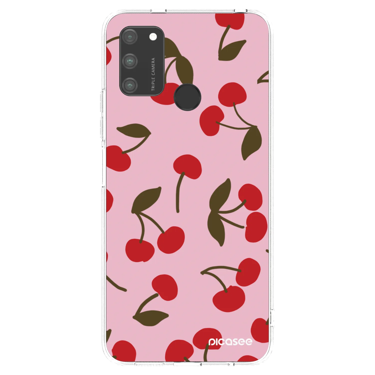 Picasee silikónový prehľadný obal pre Honor 9A - Cherry