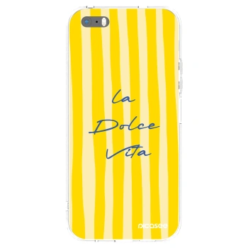 Picasee silikónový prehľadný obal pre Apple iPhone 5/5S/SE - Ladolcevita