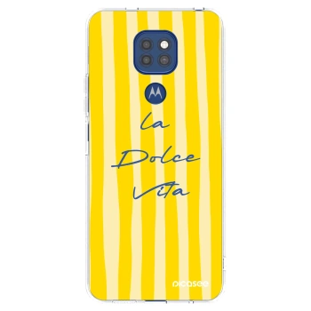 Picasee silikónový prehľadný obal pre Motorola Moto G9 Play - Ladolcevita