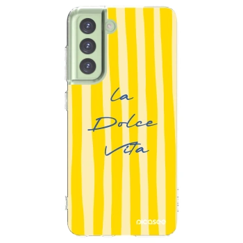 Picasee silikónový prehľadný obal pre Samsung Galaxy S21 FE 5G - Ladolcevita