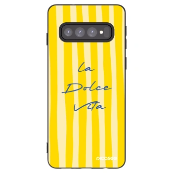 Picasee silikónový čierny obal pre Samsung Galaxy S10 G973 - Ladolcevita