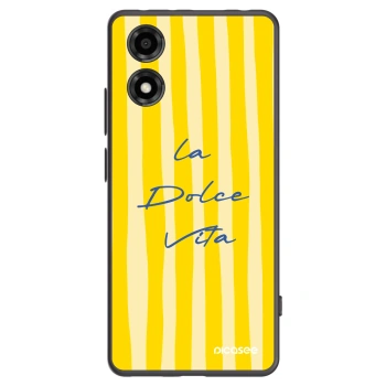 Picasee silikónový čierny obal pre Motorola Moto E14 - Ladolcevita