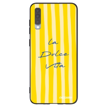 Picasee silikónový čierny obal pre Samsung Galaxy A70 A705F - Ladolcevita