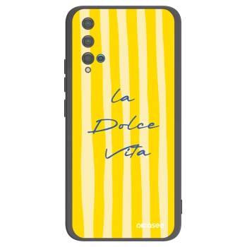 Picasee silikónový čierny obal pre Huawei Nova 5T - Ladolcevita