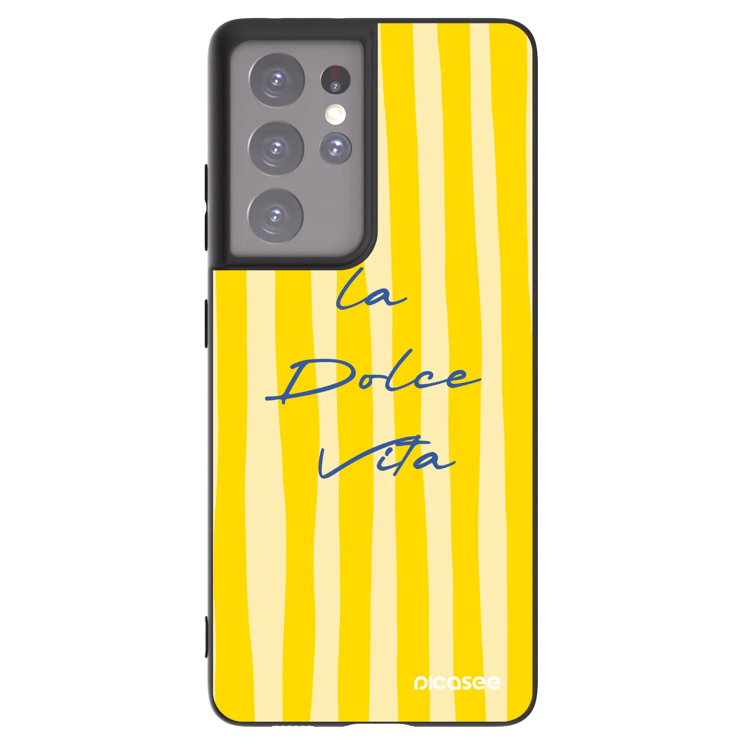 Picasee silikónový čierny obal pre Samsung Galaxy S21 Ultra 5G G998B - Ladolcevita