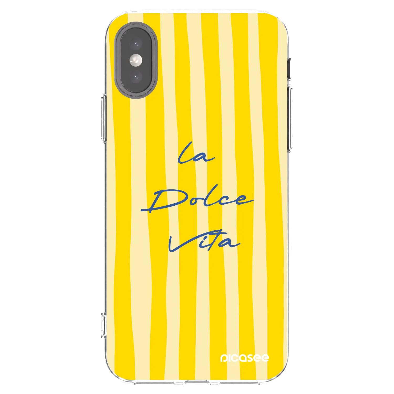 Picasee silikónový prehľadný obal pre Apple iPhone X/XS - Ladolcevita