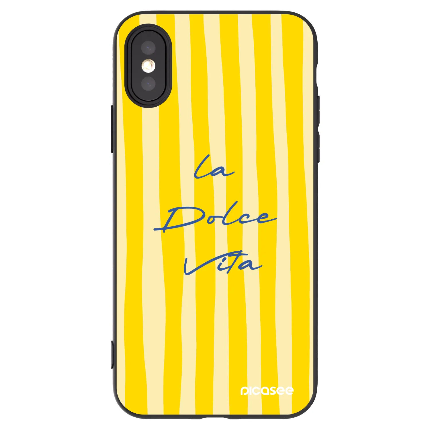 Picasee silikónový čierny obal pre Apple iPhone X/XS - Ladolcevita