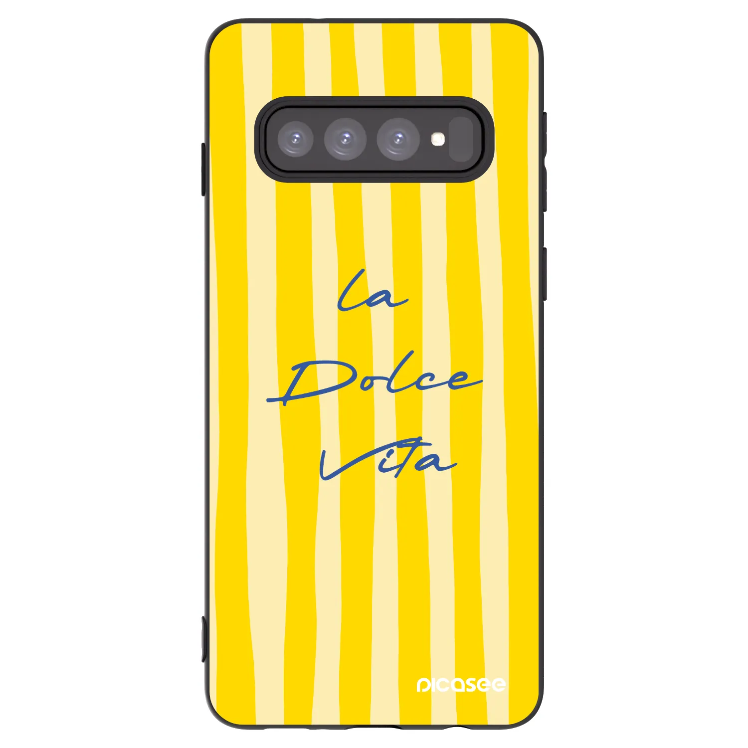 Picasee silikónový čierny obal pre Samsung Galaxy S10 G973 - Ladolcevita