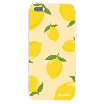 Picasee silikónový prehľadný obal pre Apple iPhone 5/5S/SE - Limoncella