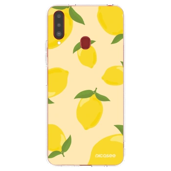 Picasee silikónový prehľadný obal pre Samsung Galaxy A20s - Limoncella
