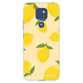 Picasee silikónový prehľadný obal pre Motorola Moto G9 Play - Limoncella