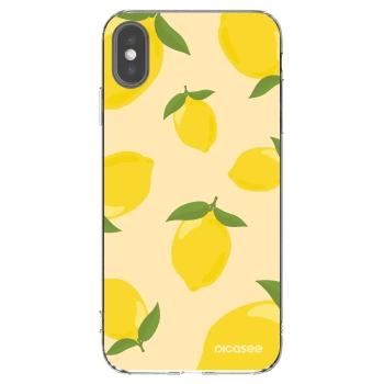 Picasee silikónový prehľadný obal pre Apple iPhone XS Max - Limoncella