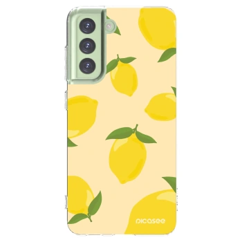 Picasee silikónový prehľadný obal pre Samsung Galaxy S21 FE 5G - Limoncella