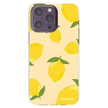 Picasee silikónový prehľadný obal pre Apple iPhone 14 Pro Max - Limoncella