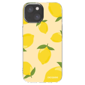 Picasee silikónový prehľadný obal pre Apple iPhone 15 - Limoncella
