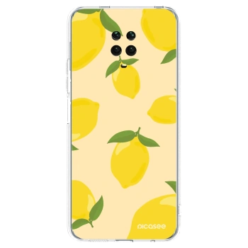 Picasee silikónový prehľadný obal pre Xiaomi Redmi Note 9 Pro - Limoncella