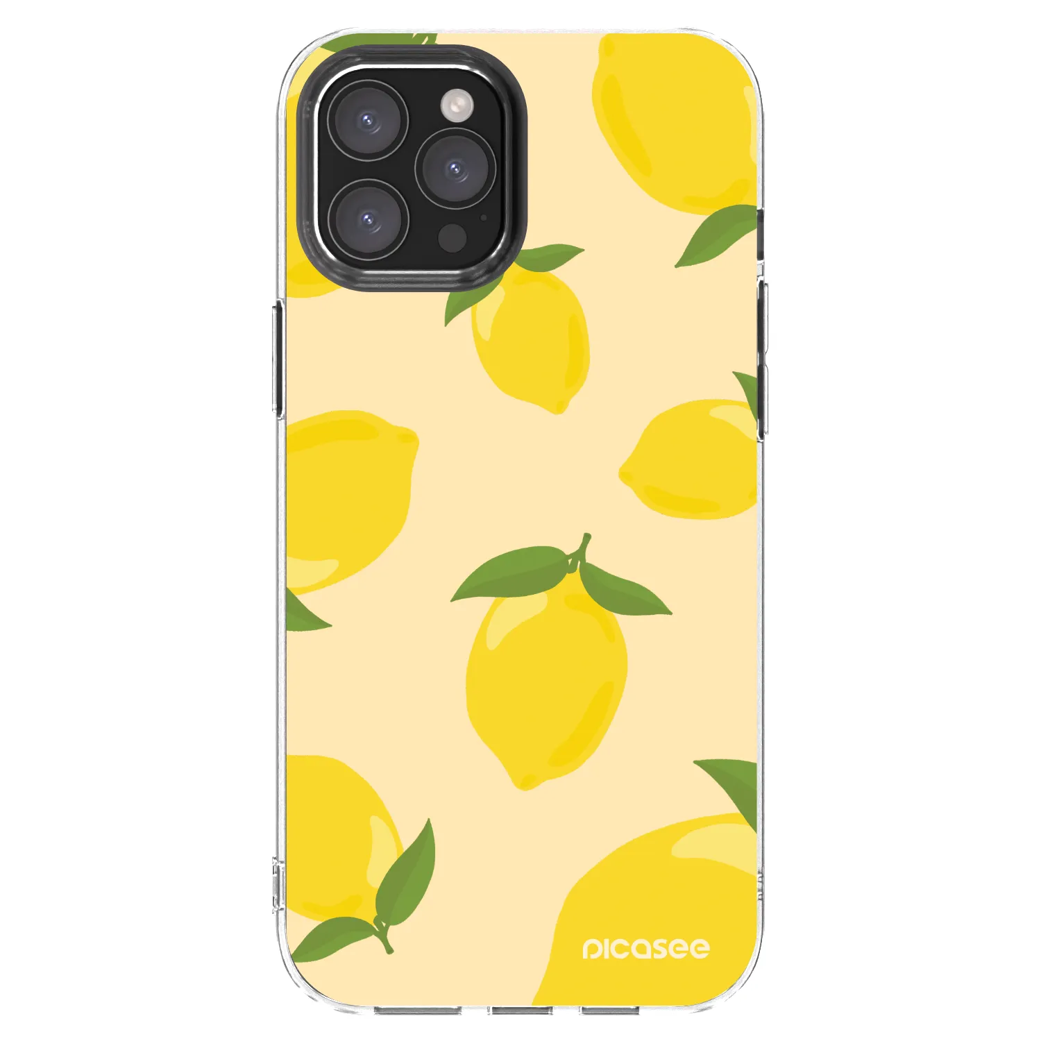 Picasee silikónový prehľadný obal pre Apple iPhone 12 Pro Max - Limoncella