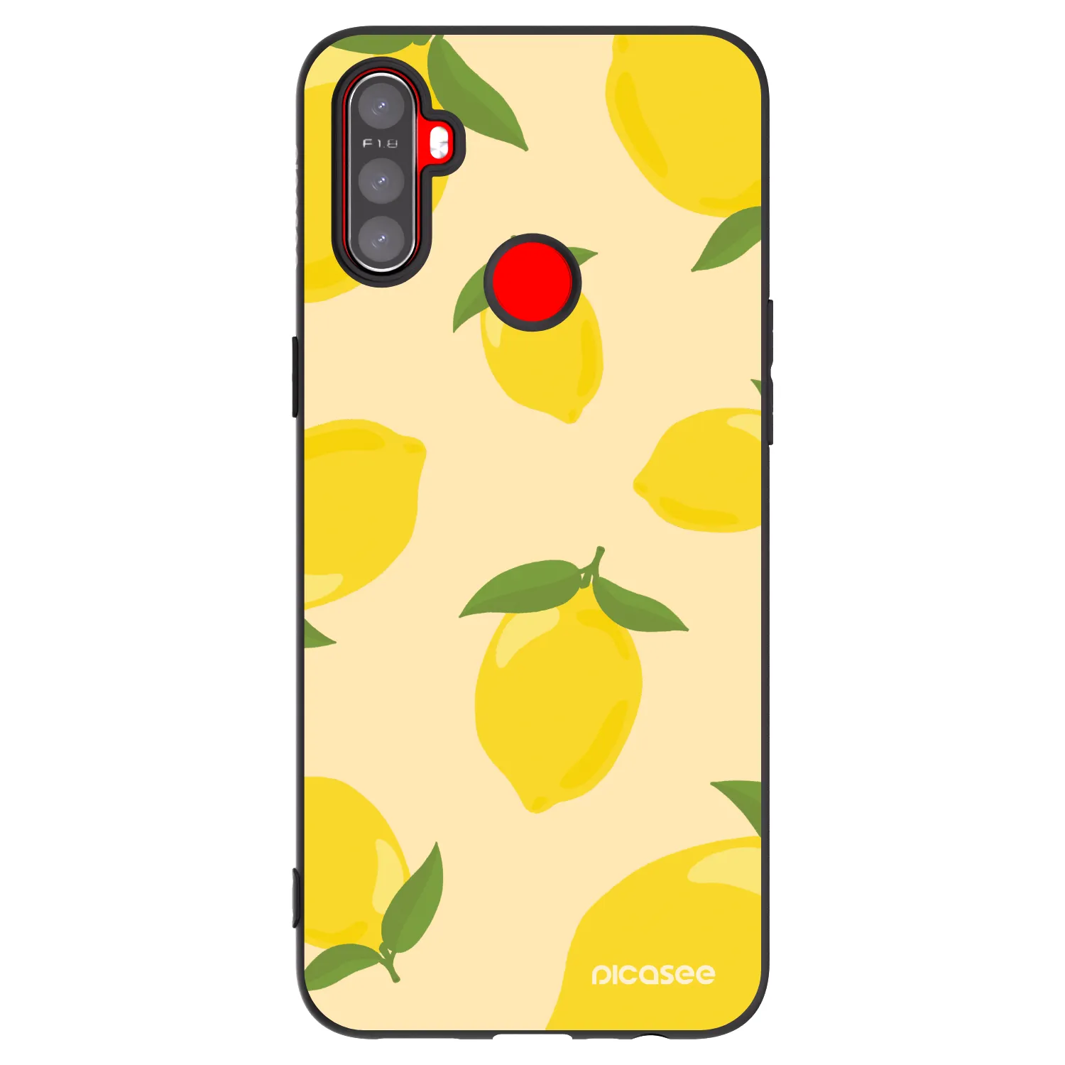 Picasee silikónový čierny obal pre Realme C3 - Limoncella