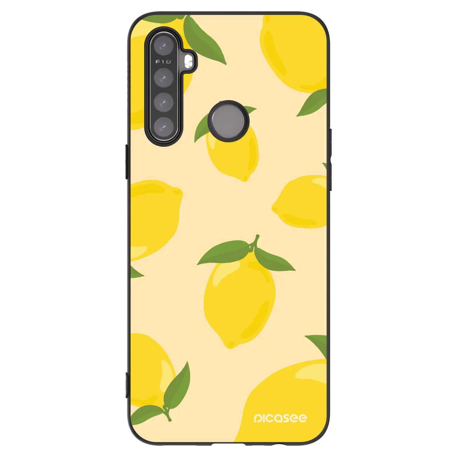 Picasee silikónový čierny obal pre Realme 6i - Limoncella