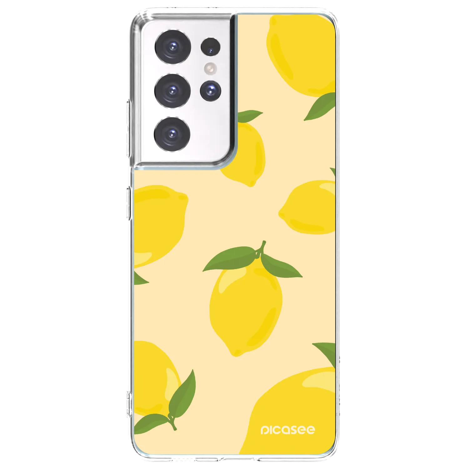 Picasee silikónový prehľadný obal pre Samsung Galaxy S21 Ultra 5G G998B - Limoncella