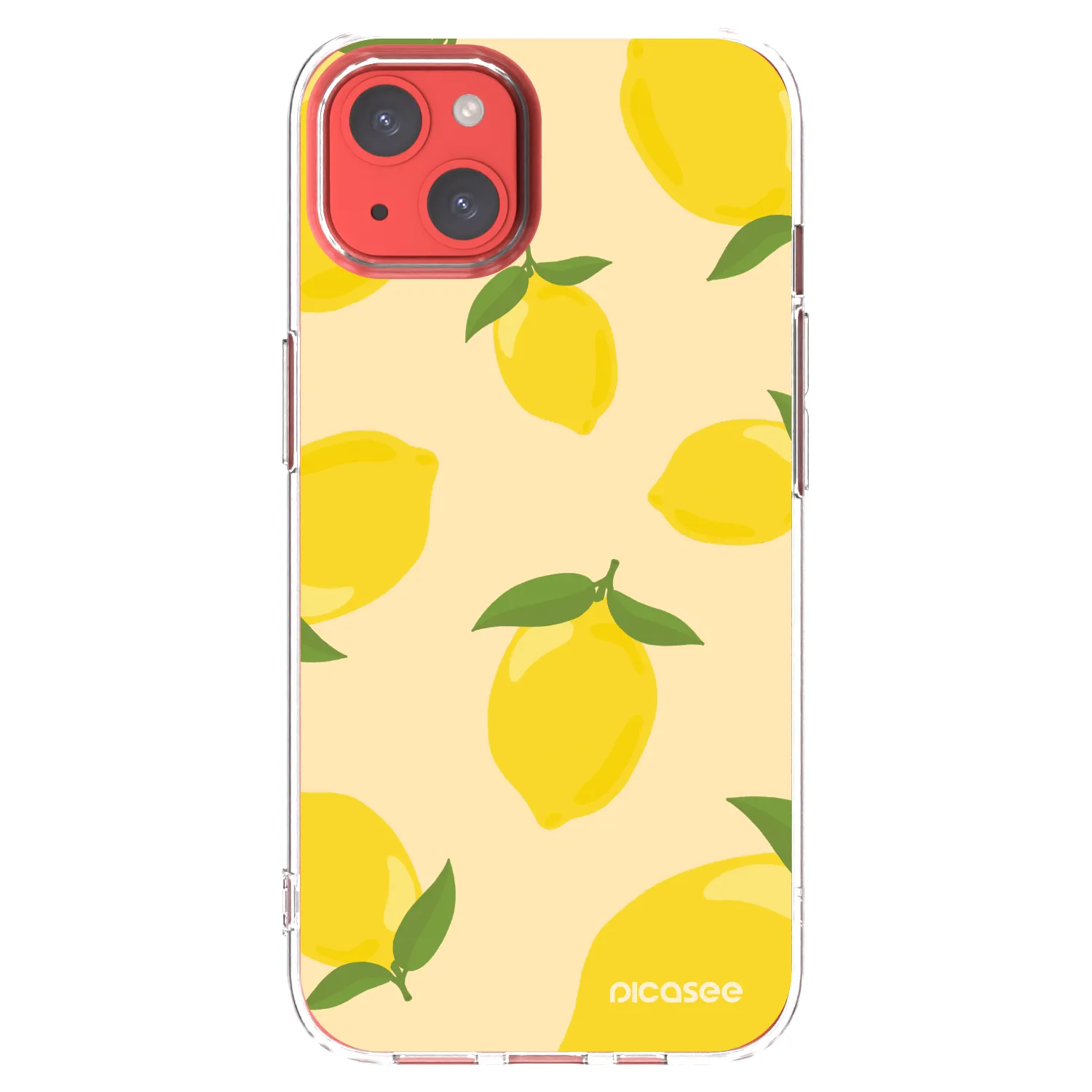Picasee silikónový prehľadný obal pre Apple iPhone 13 - Limoncella
