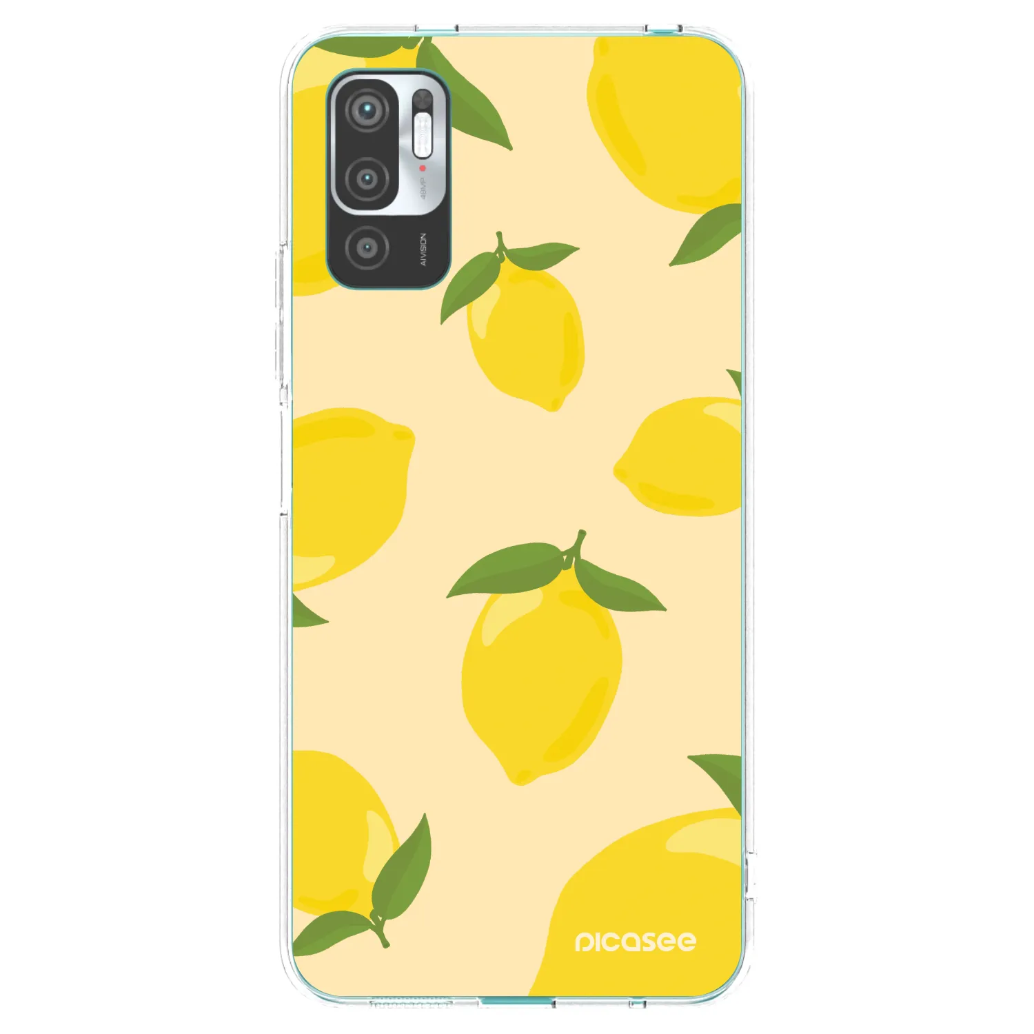 Picasee silikónový prehľadný obal pre Xiaomi Redmi Note 10 5G - Limoncella