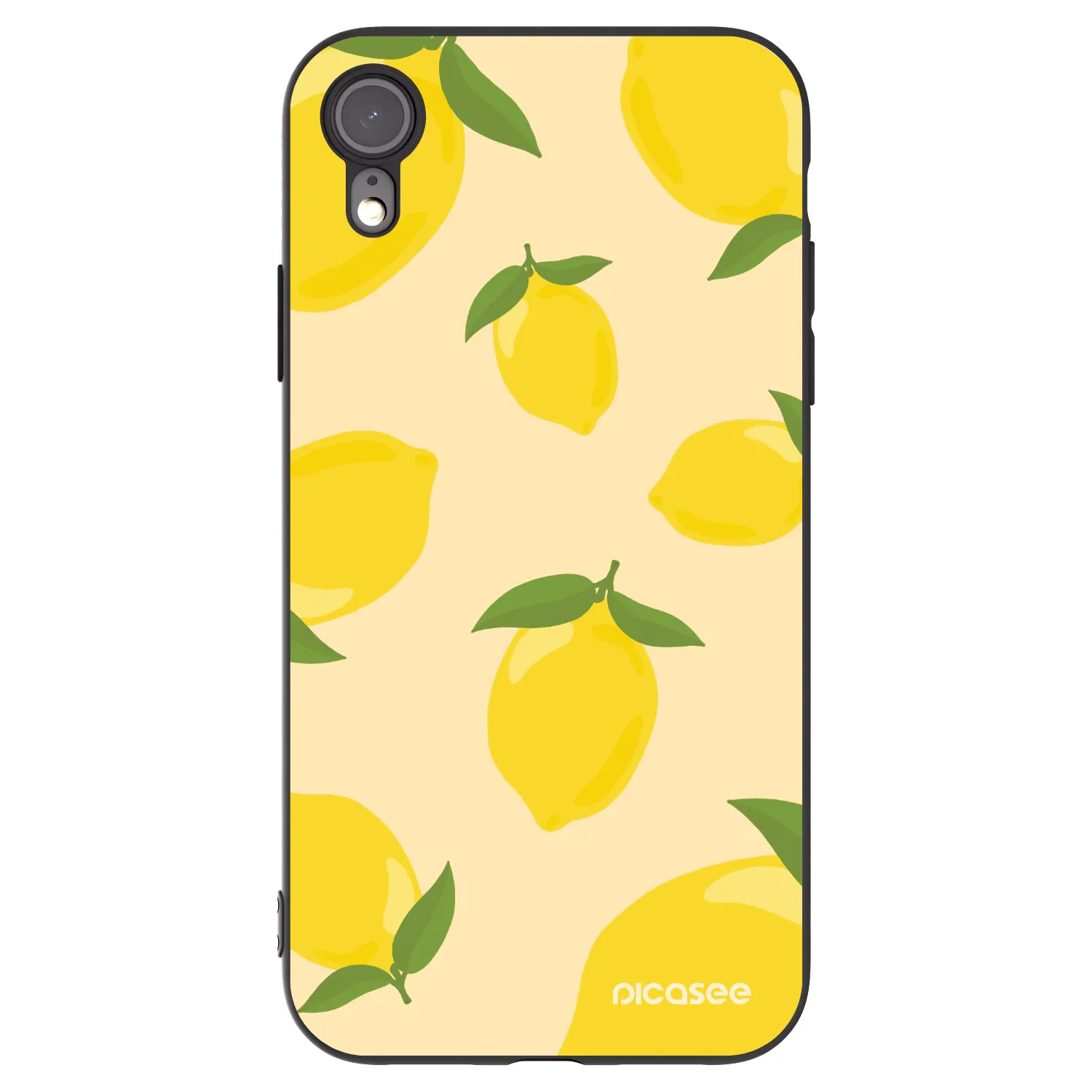 Picasee silikónový čierny obal pre Apple iPhone XR - Limoncella