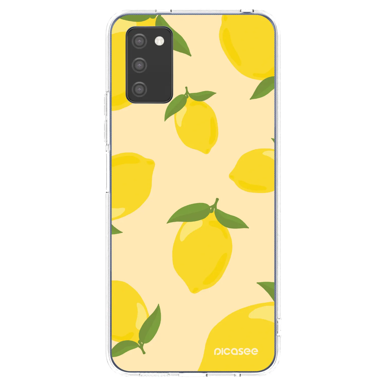 Picasee silikónový prehľadný obal pre Samsung Galaxy A02s A025G - Limoncella